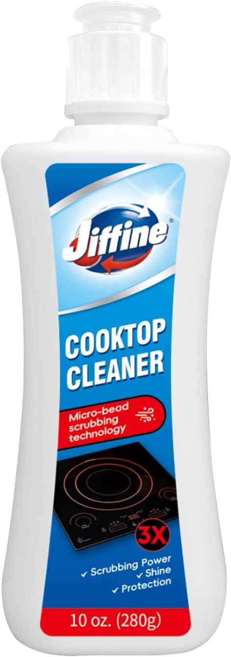 Glass Cooktop&Stove To Cleaner& Multi-Purpose Kitchen Cleaner-10 oz Professional Strength Formula Removes Burnt-On Food, Tough Stains - Scratch-Free, Safe for oven&Ceramic&Induction Stoves