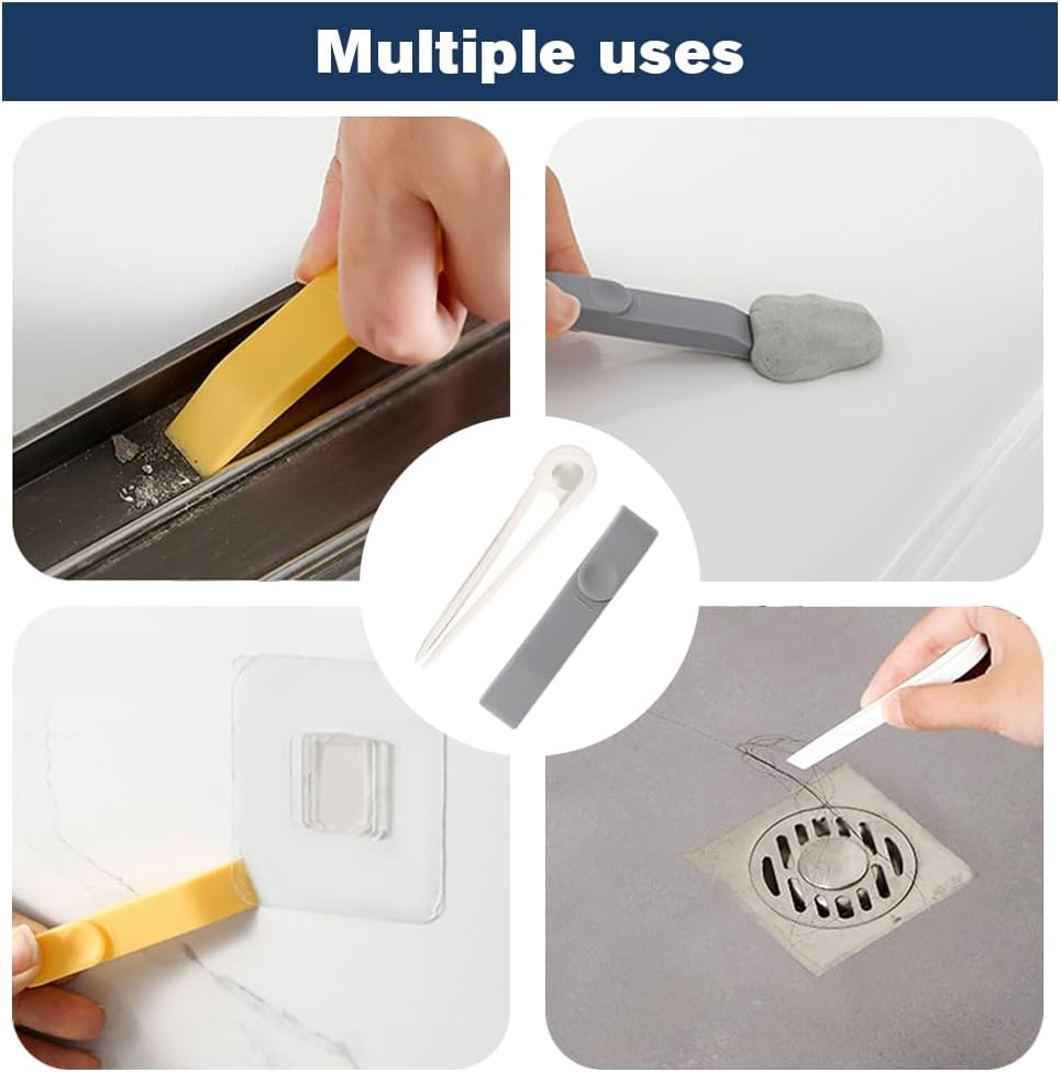 3 in 1 Groove Cleaning Brush, 2025 New Multifunction Window Track Cleaner Brush, Hanging Hard Bristle Cleaner Brushes for Kitchen (Orange)