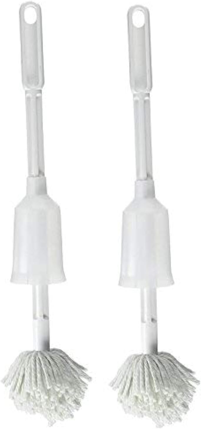 Fuller Brush Toilet Bowl Cleaner Brush – Antimicrobial Toilet Swab with Soft Non-Scratch Head, Long Handle, Deep Cleaning Under Rim (Pack of 2)