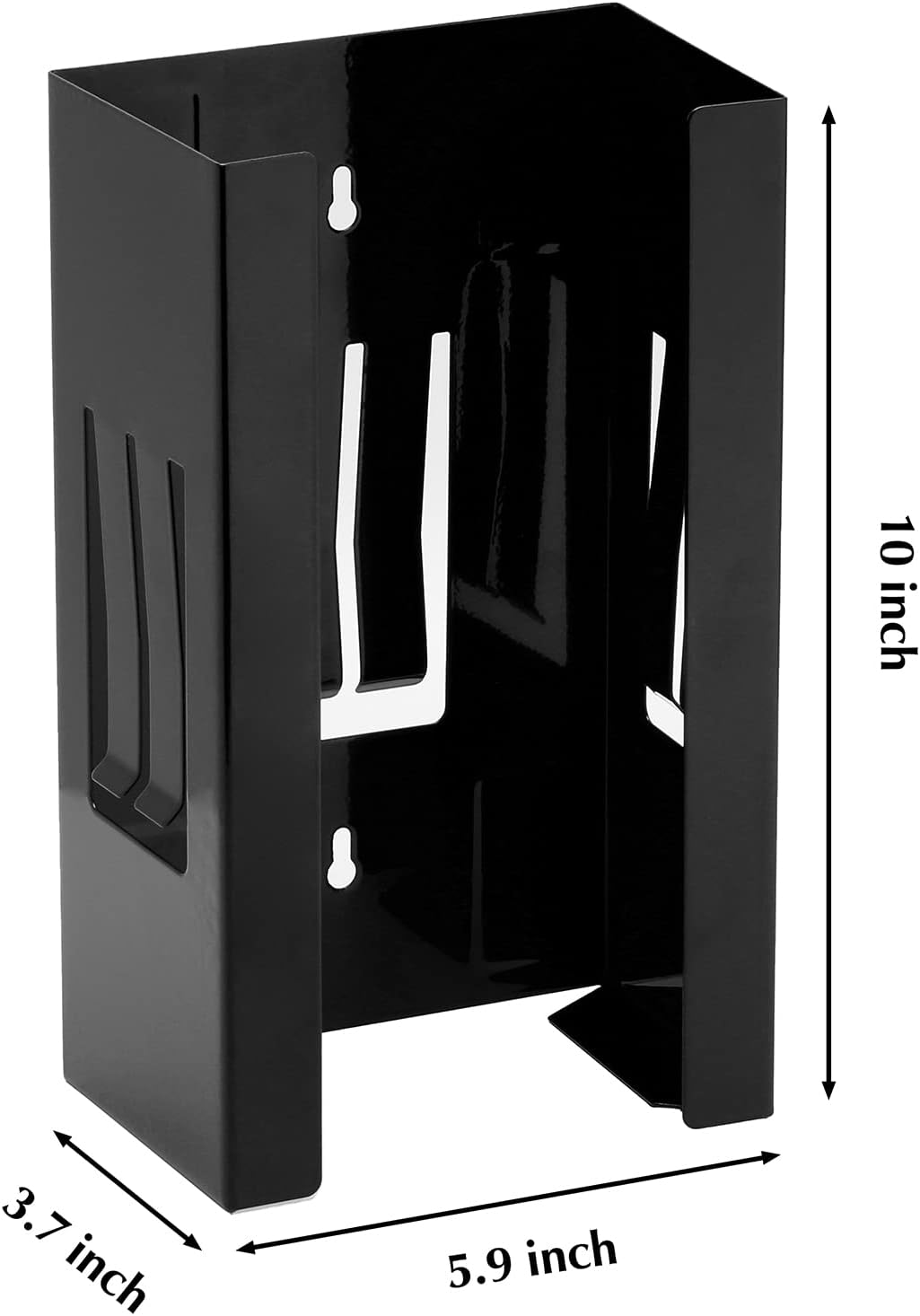 EMENTOL 4PCS Magnetic Glove/Tissue Dispenser Holder Set, Black Glove Dispenser Wall Mount, Mount Onto Tool Box or in Workshops