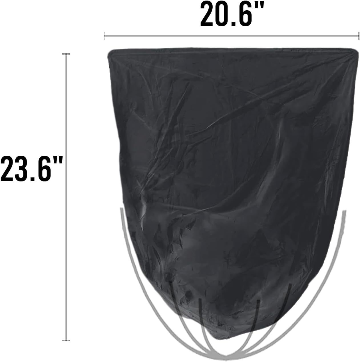 4-6 Gallon Trash Bags, 1000 Count Bulk Value Pack Black Garbage bags, Multi-purpose Trash Can Bin Liners for Bathroom, Office, Industrial, Commercial, Janitorial, Municipal, Recycling