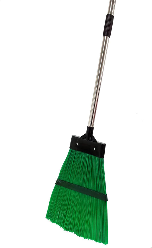 Courtyard Broom-Heavy Duty Broom Long Handle Outdoor Commercial Angle Broom for Courtyard Ourdoor Travel Camping