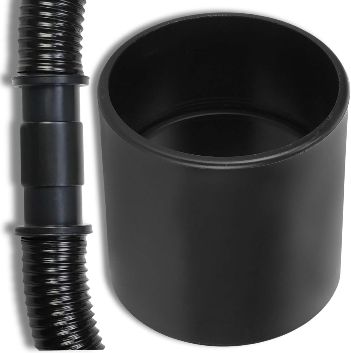 2.5" Vacuum Hose Coupling Connector – Wet Dry Vac Hose Adapter Compatible with Shop Vac, Craftsman & More– Extend Vacuum Reach by Joining 2 Hoses