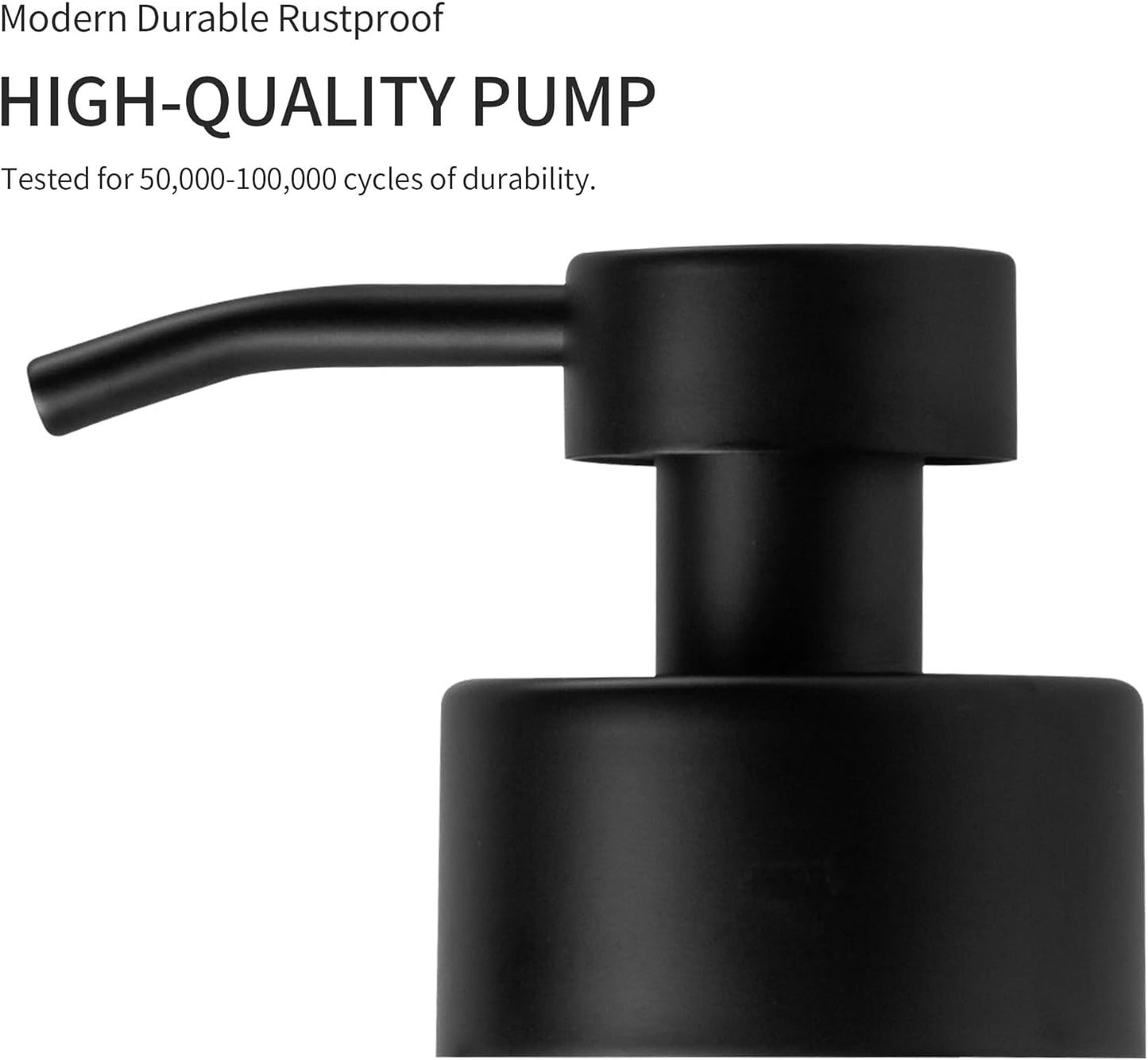 Enra Glass Dish Soap Dispenser with Window,12oz Light Gray Soap Dispenser with Stainless Steel Hand Lotion Pump,Refillable Bathroom Soap Dispenser for Bathroom Kitchen(Light Gray/Liquid Type)