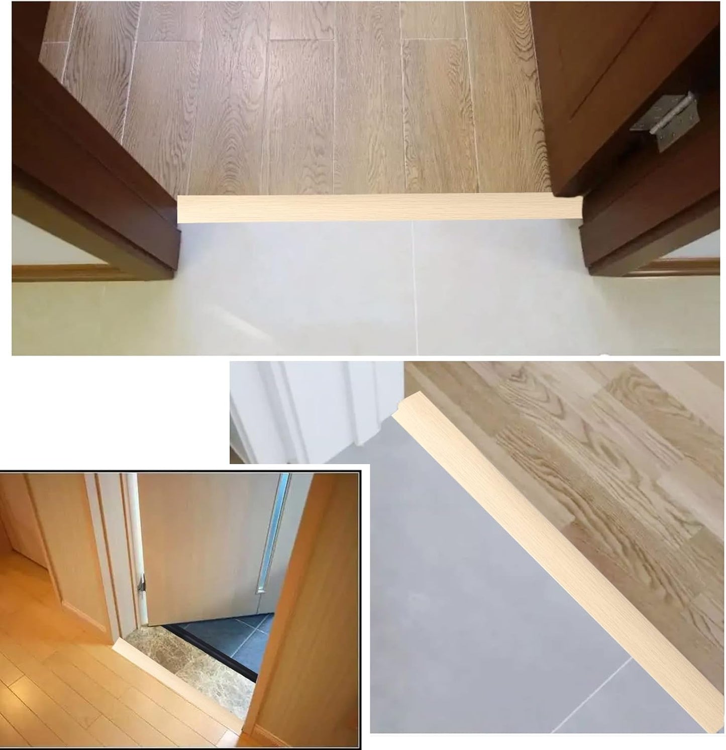 Floor Transition Strip & Self Adhesive Floor Vinyl Floor Edge Trim Laminate Floor Gap Covering Joining Strip