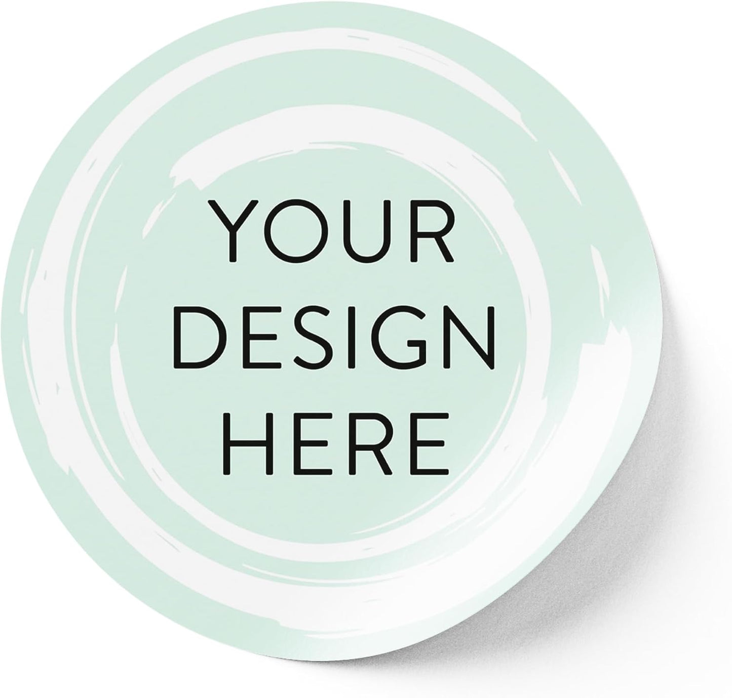 100 Custom Vinyl Stickers - Upload Your own Image, Text, Design, Logo - Personalized Logo Labels for Handmade, Packaging, Bottle, Jars, Candle, Brand Stickers (Mint, 3x3)