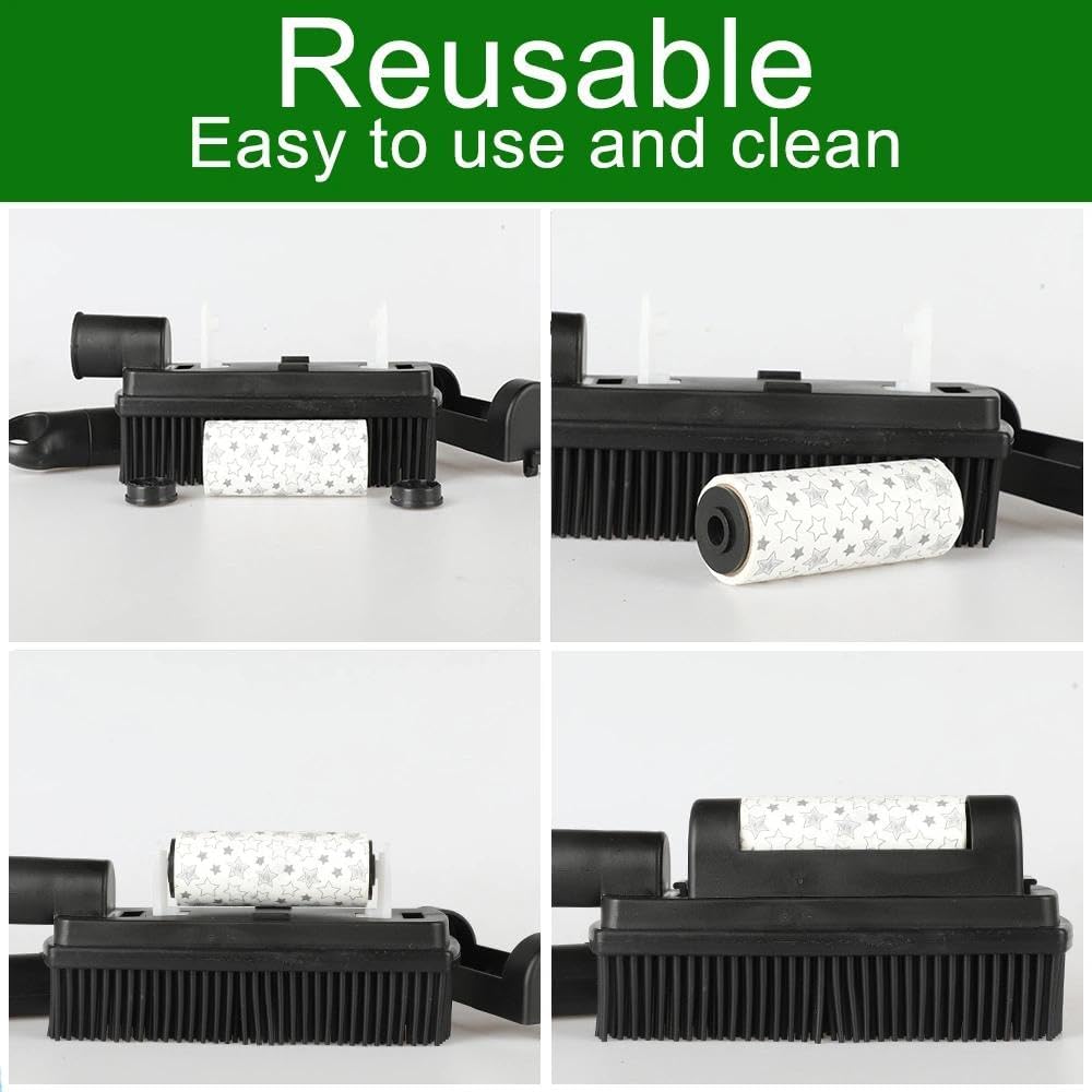 Rubber Pet Hair Removal Brush Lint & Hair Removal Cat Dog Hair Remover Brush Pet Hair Removal Tool Silicone Lint and Debris Remover for Cleaning,Grooming,Home (Black Plus)