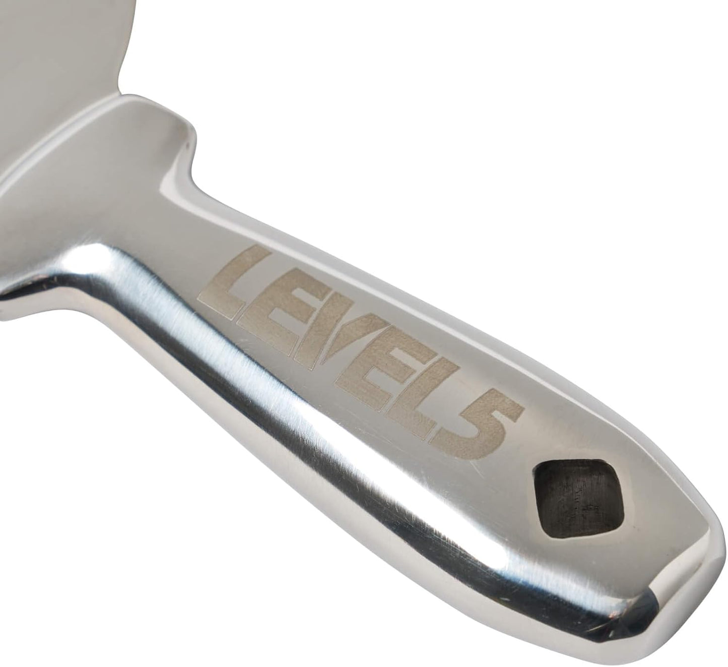 4" All Stainless Steel Joint Knife - LEVEL5 | Professional Grade Putty Blade, Premium Polished All-Metal, Precision Ground Edge, Ergonomic, Corrosion Resistant | 5-404