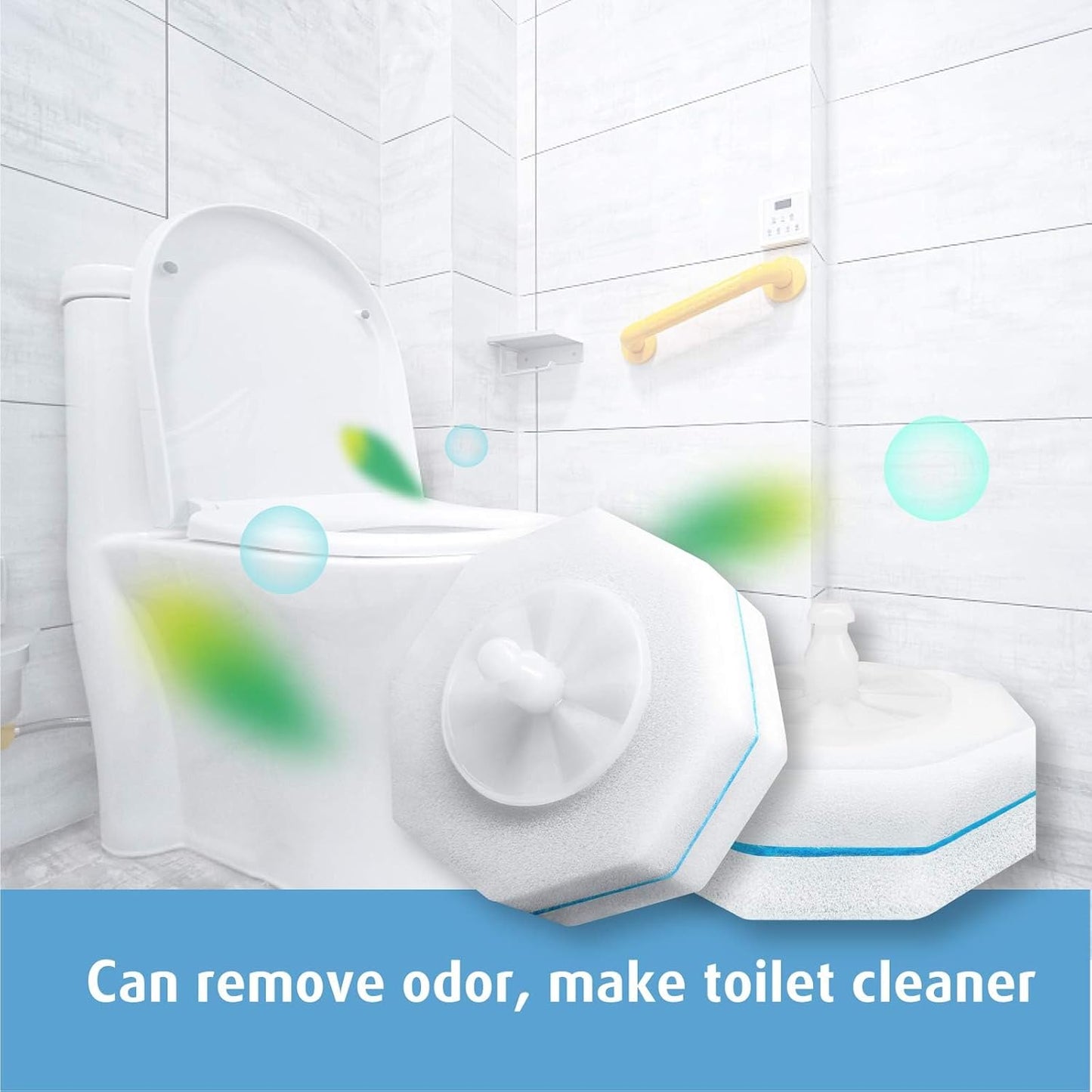 50 Count Toilet Wand Refills Compatible with Most Disposable Toilet Brush