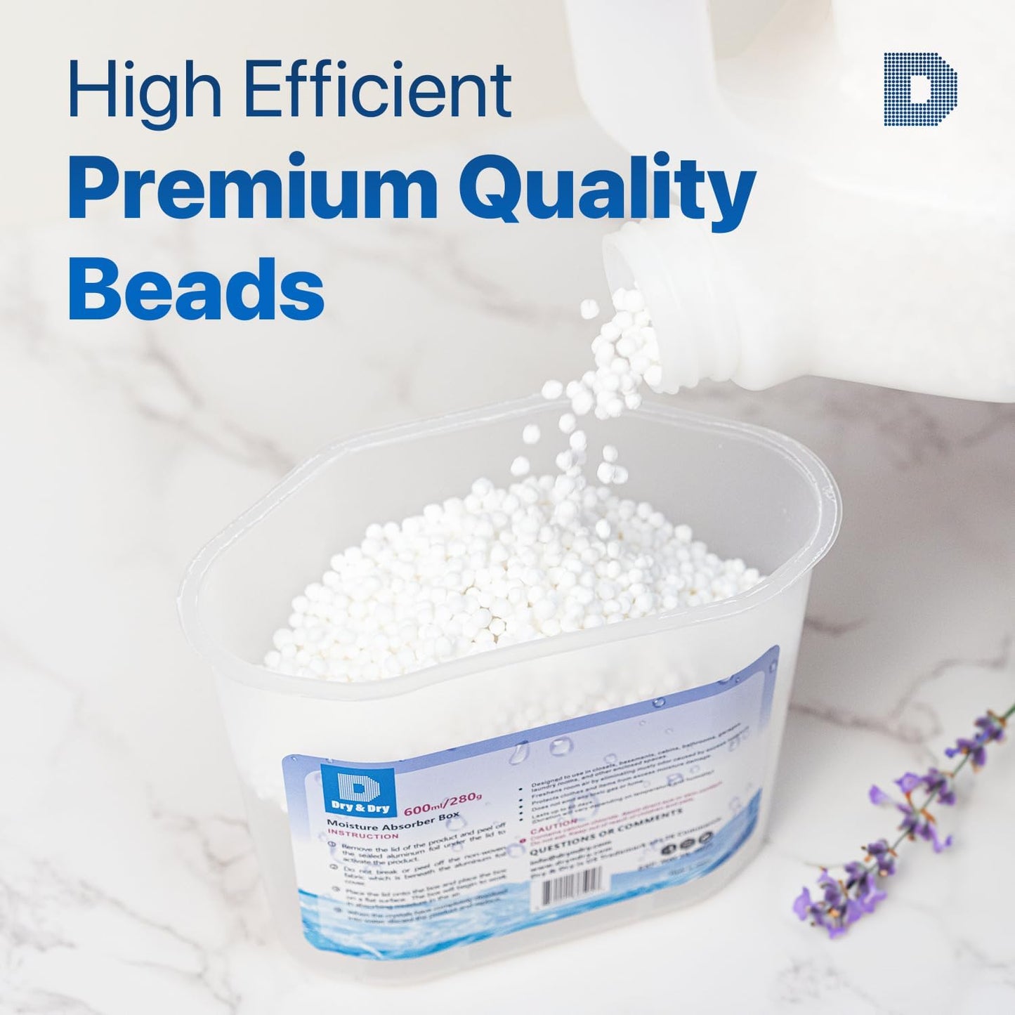 Dry & Dry Moisture Absorbers Refill Beads (30 LBS) - Dehumidifiers for Home Dehumidifier for Basement Dehumidifiers for Bedroom Small Dehumidifiers, Moisture Absorber Refill, Fragrance Free