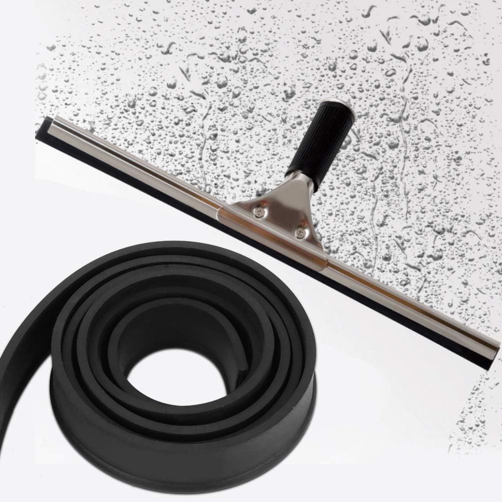Universal Squeegee Replacement Blade, Wide Flexible Rubber Blade for Window Cleaning