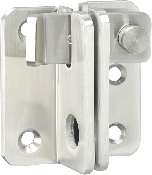 Alise Flip Latch,Gate Latches Safety Door Lock Catch for Barn Cabinet Pet Cage Wood Fence Bathroom Garage Window,SUS304 Stainless Steel Gate Hardware Locks,Brushed Nickel MS3006R-304-LS