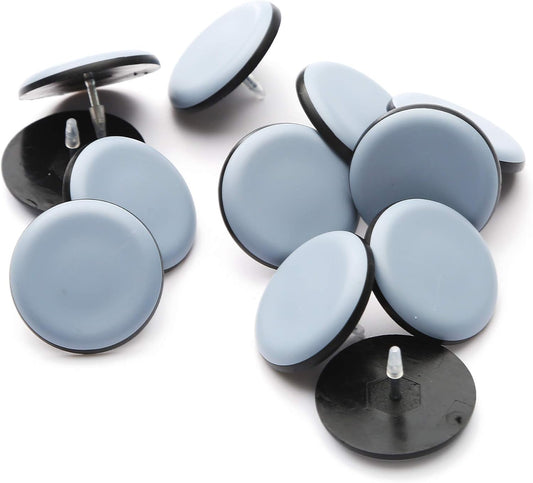 Furniture Glides Sliders-Furnigear PTFE (Teflon) Chair Leg Movers Sliders for Carpet and Hardwood Surface - Move Your Furniture Easily & Safely - Best Floor Protector (1-1/2", 12pack)