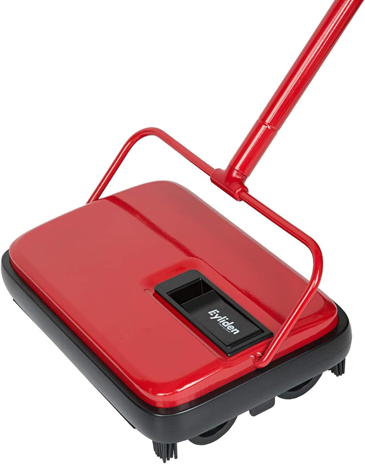 Eyliden Carpet Sweeper, Mini Size Lightweight Hand Push - No Noise, Non-Electric, Easy Manual Sweeping Only for Carpet Cleaning (Red)