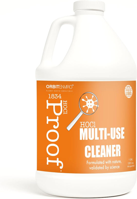 Hypochlorous Acid Cleaner | HOCl 500 PPM | Multi-Surface Cleaner for Home, Gym, Office, Pets & Commercial Use | 1 Gallon / 128 fl oz
