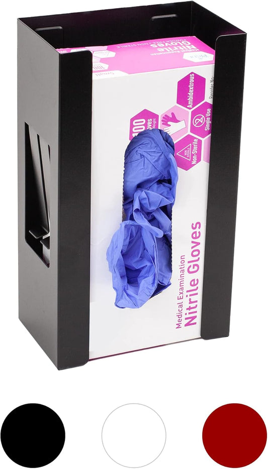 EHOMEA2Z Magnetic Glove Holder,Glove Box Holder,Glove Dispenser,Durable Coated Steel,Space Saving Design for Work,Shop, Garage,Medical Office,Laundry Room,Kitchen,Hospital,Fridge,Wall Mount (Black)