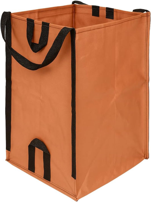 DURASACK Heavy Duty Home and Yard Bags 48-Gallon Reusable Self-Standing Lawn and Leaf Bags Garbage Can with Reinforced Handles, Terracotta
