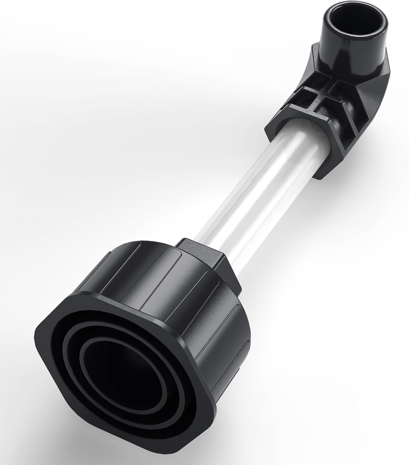 AC Drain Line Unclogger, HVAC to PVC Pipe AC Drain Line Cleaner Tool, A/C Condensate Drain Line Cleaner Adapter, AC Drain Sucker Wet Vac Attachment to Evacuate & Unclog AC Drain Lines-Black