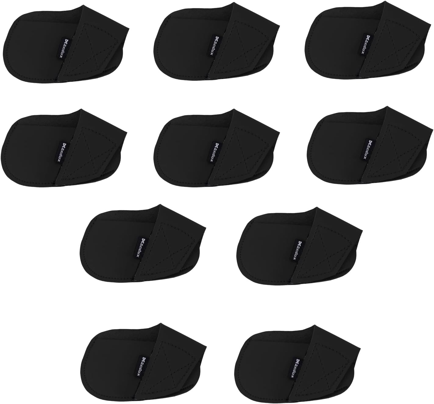 Andux 10Pack PU Golf Irons Club Head Covers Pouch Holder MT/PU03