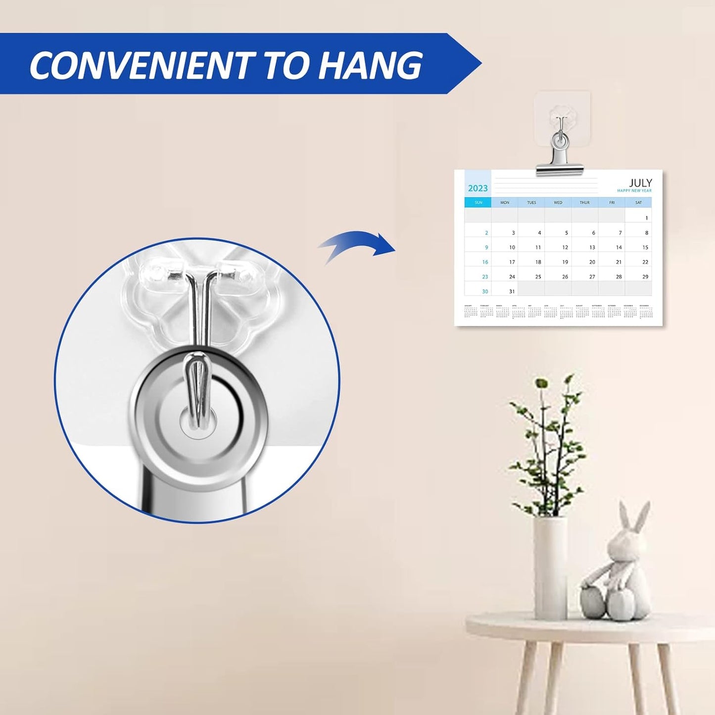 20 Pack Large Metal Hinge Clips 2 Inches Bull Hinge Paper Clips for Crafts, Photo, Drawing, Food Bags at Home, Office, School, Shop - Silver, 51mm