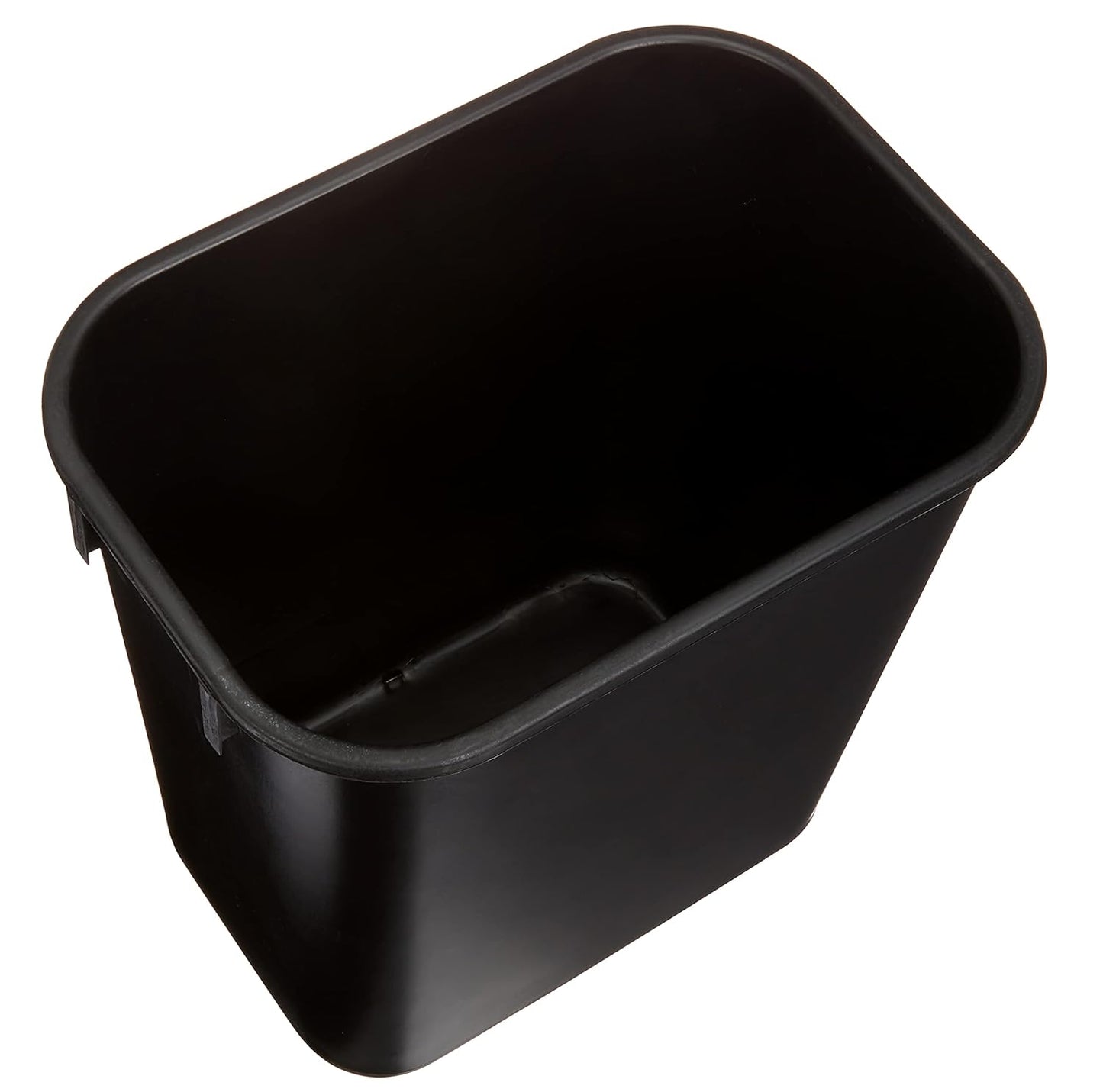 Amazon Basics Small Trash Can, Rectangular Commercial Office Wastebasket, 3 Gallon (Pack Of 6), Black (Previously AmazonCommercial brand)