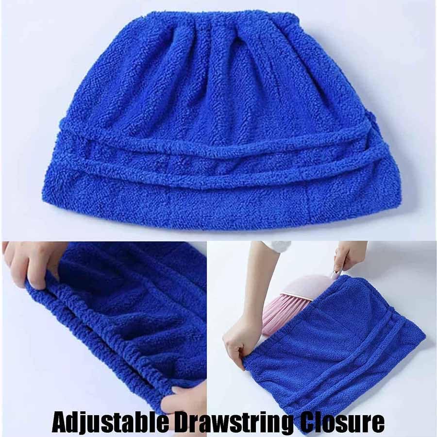 Icexeco Lazy Broom Cover Cloth, Multifunctional Lazy Brooms Cover, Washable Reusable Microfiber Broom Sweeping Refill, Wet & Dry Dual Use, Washable Mop Covers (4PCS-Multicolor)