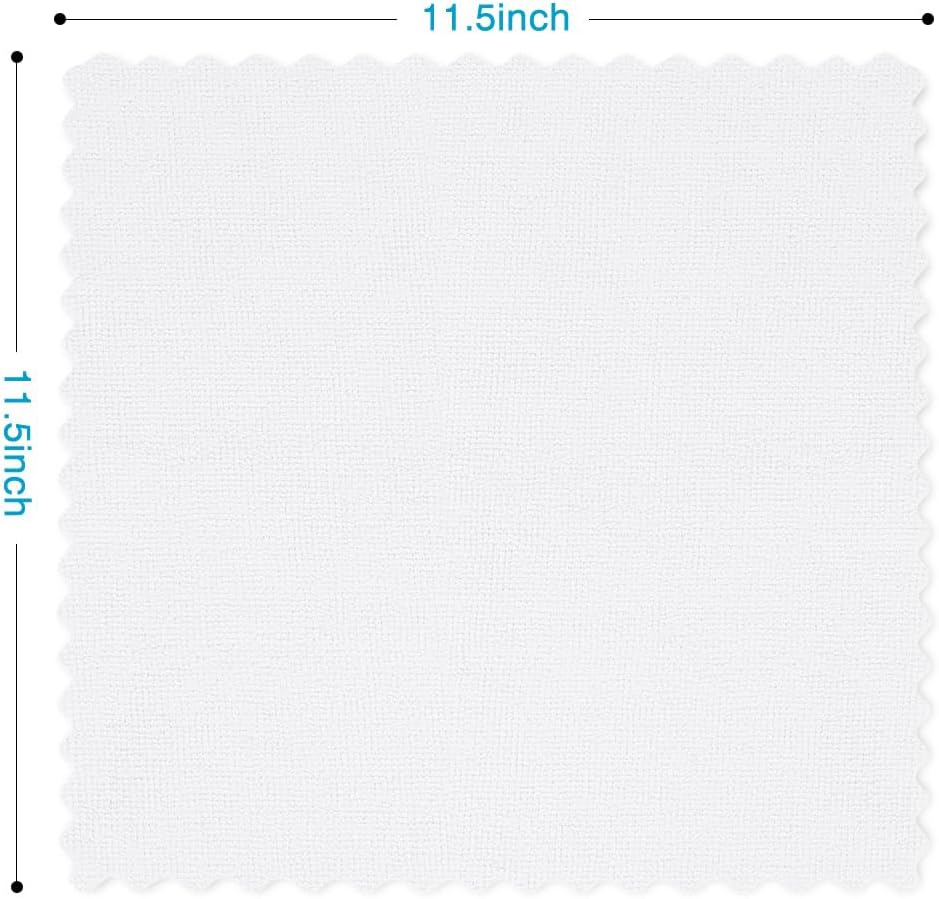 Orighty Microfiber Cleaning Cloth, 24 Pack Highly Absorbent Cleaning Supplies, Reusable Clean Rags for House, Microfiber Cloth for Kitchen, Window, Car Care, 11.5x11.5 inch White