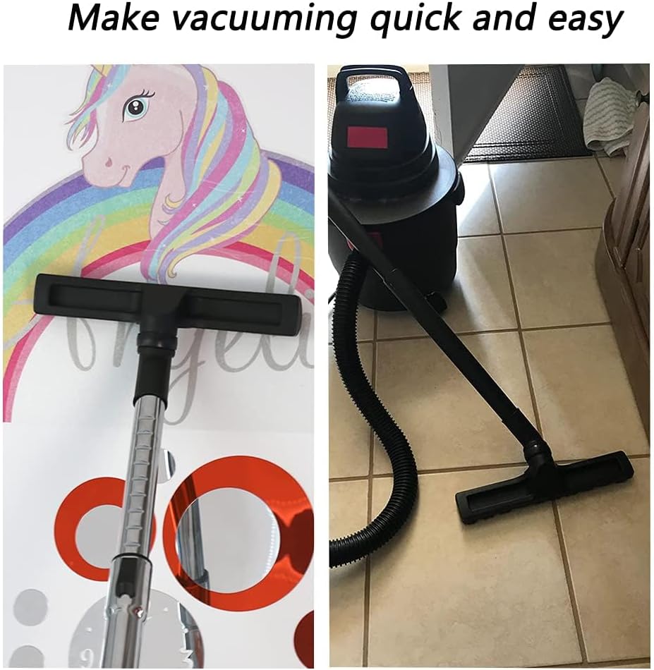 GIB Hardwood Floor Brush 32mm 1 1/4 inch 360 Degrees Swivel Head 12in Wide Multi Surface Vacuum Attachment