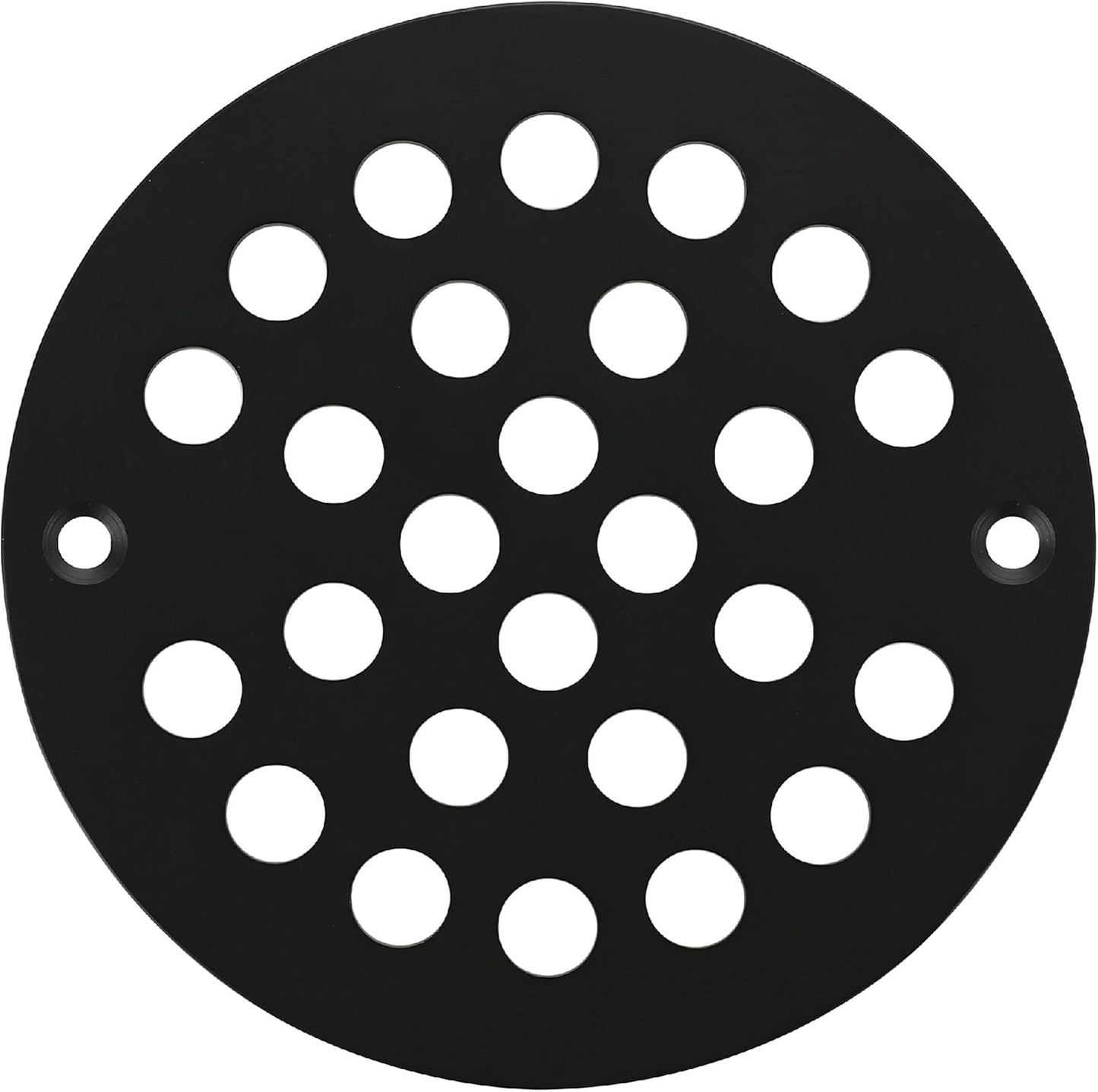 4-Inch Screw-in Shower Strainer Drain Cover Replacement Floor Strainer(Black)