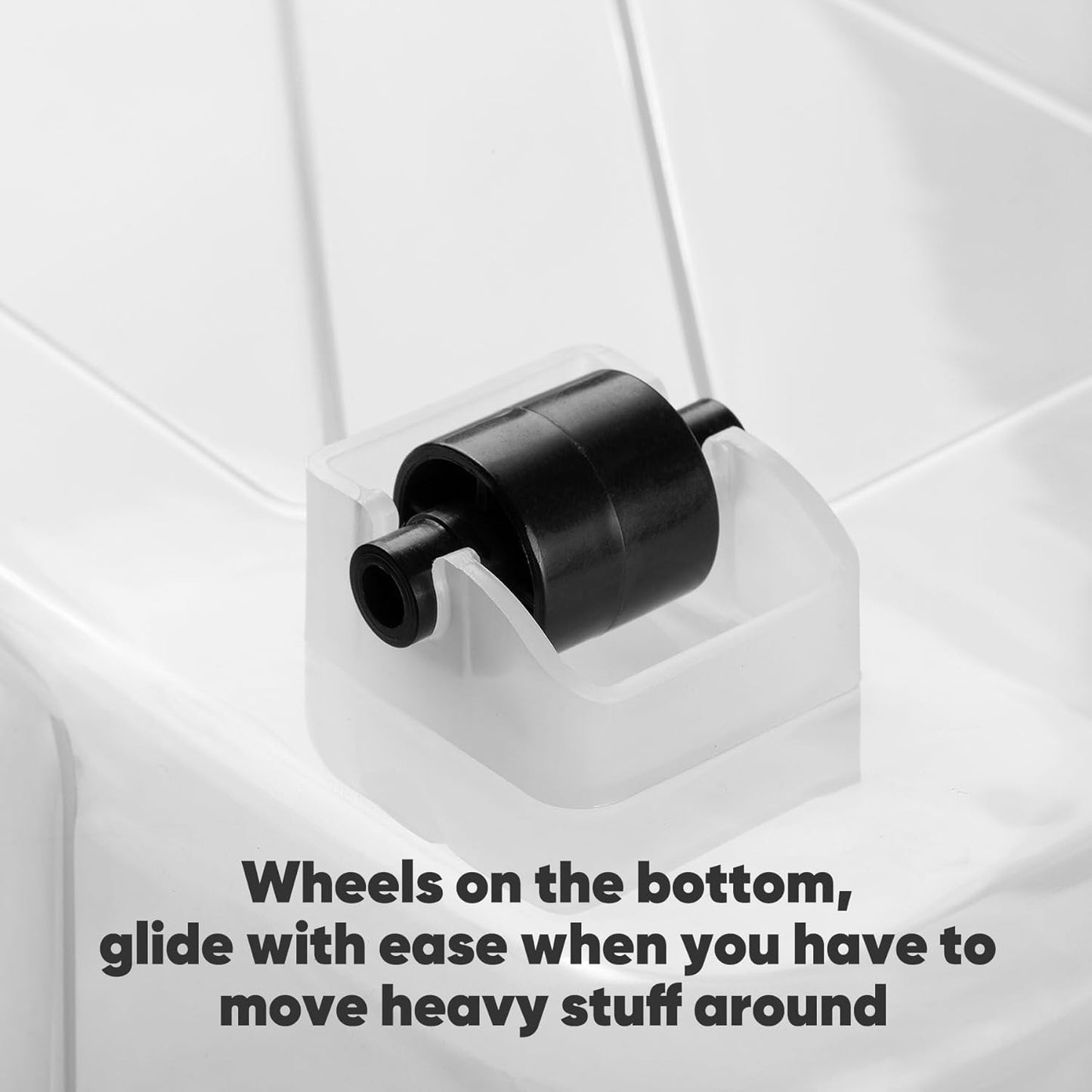 Nazhura 97 Quart Plastic Storage Bin, Stackable and Nestable Storage Boxes with Lids and Secure Latching Buckles, Large Storage Container (Clear, 97Quart-4Pack)