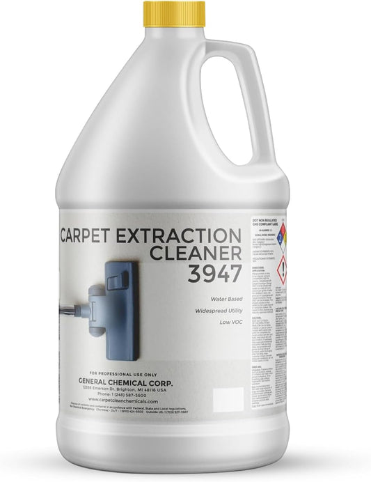 Carpet Extraction Cleaner - Water-Based Professional Deep Clean Carpet Cleaner Solution for Machine - Heavy Duty Stain Remover, Pet-Friendly, Ideal for Residential & Commercial Use