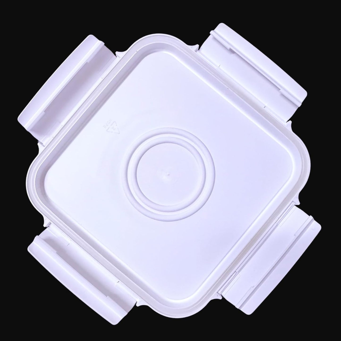 House Naturals 4 Gallon Square Food Grade Bucket Pail with Plastic Handles and Lid (Pack of 3) Made in USA containers (White)