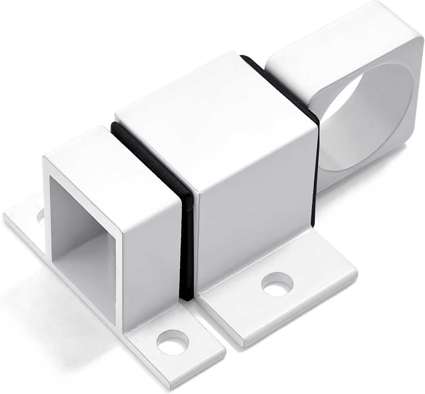 4 Packs Spring Door Lock, White Self-Closing Gate Latch with Aluminum Alloy, Security Latch for Windows, Cabinets & Gates