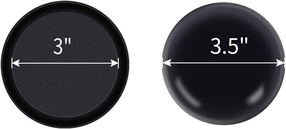 Ezprotekt 3.5 inch Reusable Furniture Movers Sliders for Carpet, 16 Pcs Round Furniture Moving Pads for Heavy Table Desk Bed Sofa Fridge Couch Cabinet, Move Items Quickly and Easily (Black)