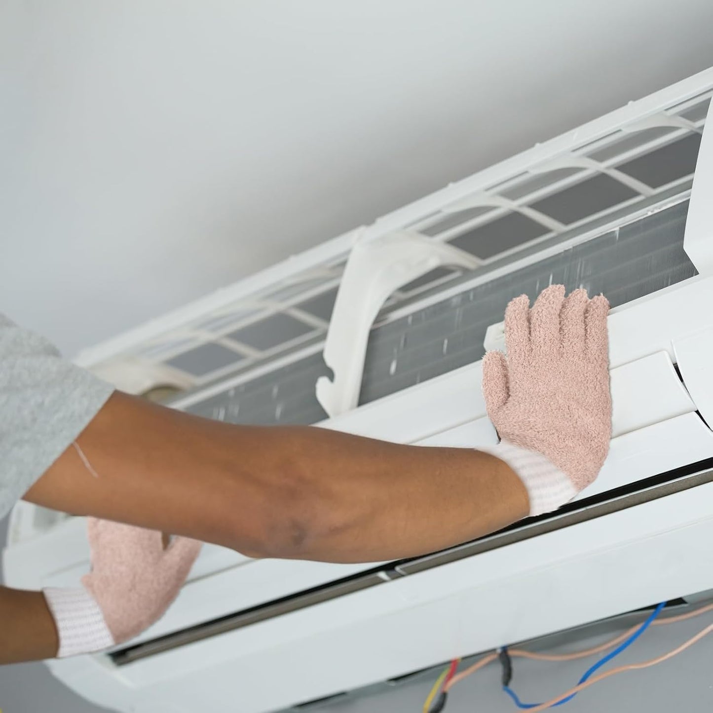 Bencailor 3 Pairs Microfiber Plant Dusting Gloves Leaf Cleaning Gloves for Indoor Plants, Blinds, Furniture, House