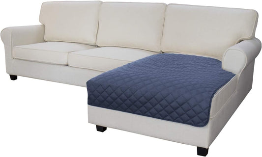 Easy-Going Sectional Couch Covers for Dogs L Shape Sofa Cover Reversible Sofa Slipcover Chaise Lounge Cover Furniture Protector Cover for Pets Dog Cat (42 x 52 inches, DarkBlue/DarkBlue)