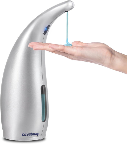 Adjustable Automatic Soap Dispenser Touchless, 4 Adjustable Levels Touchless Sensor Liquid Soap Pump，300ml Rechargeable Magnetic Charging Hand Soap Dispenser for Kitchen，Bathroom