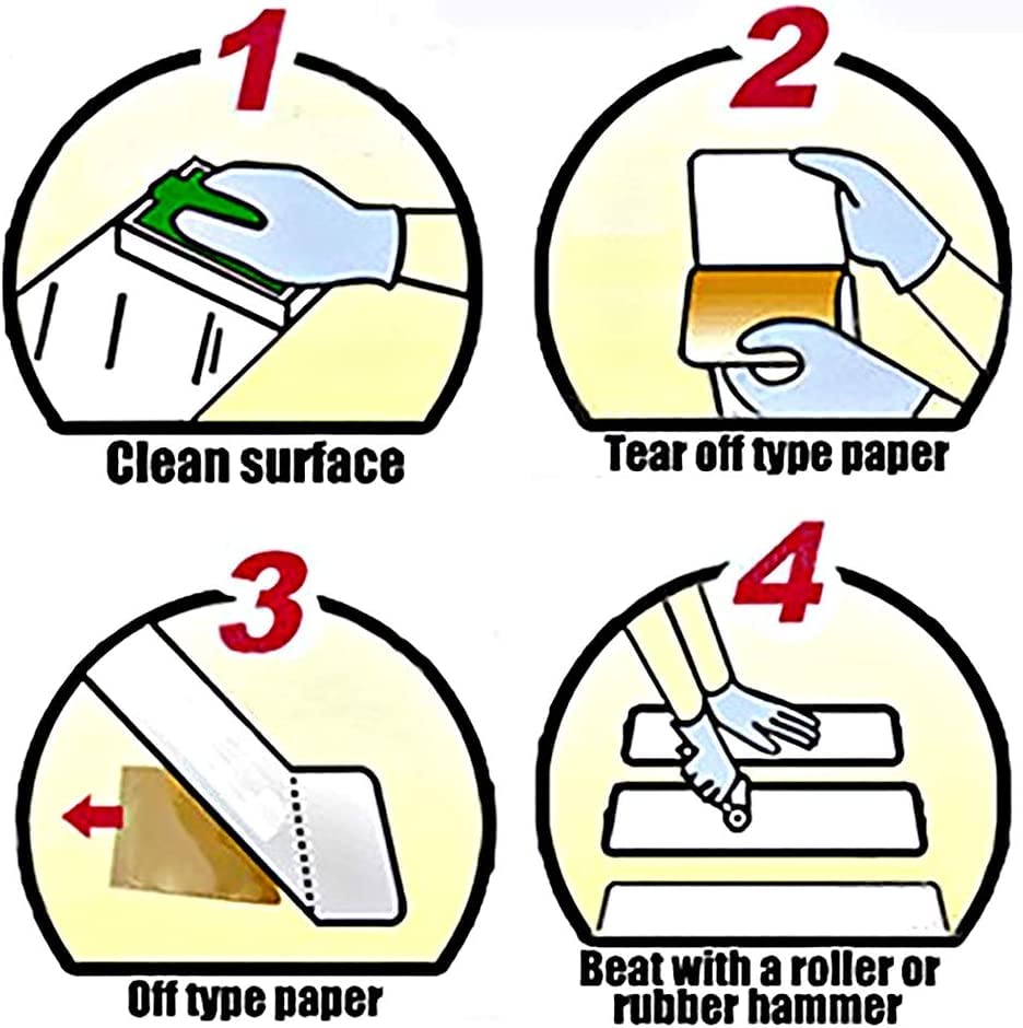 Anti Slip Tape Transparent, More Clear and Comfortable Safety Track Tape (6" Width x 190" Long, Clear)