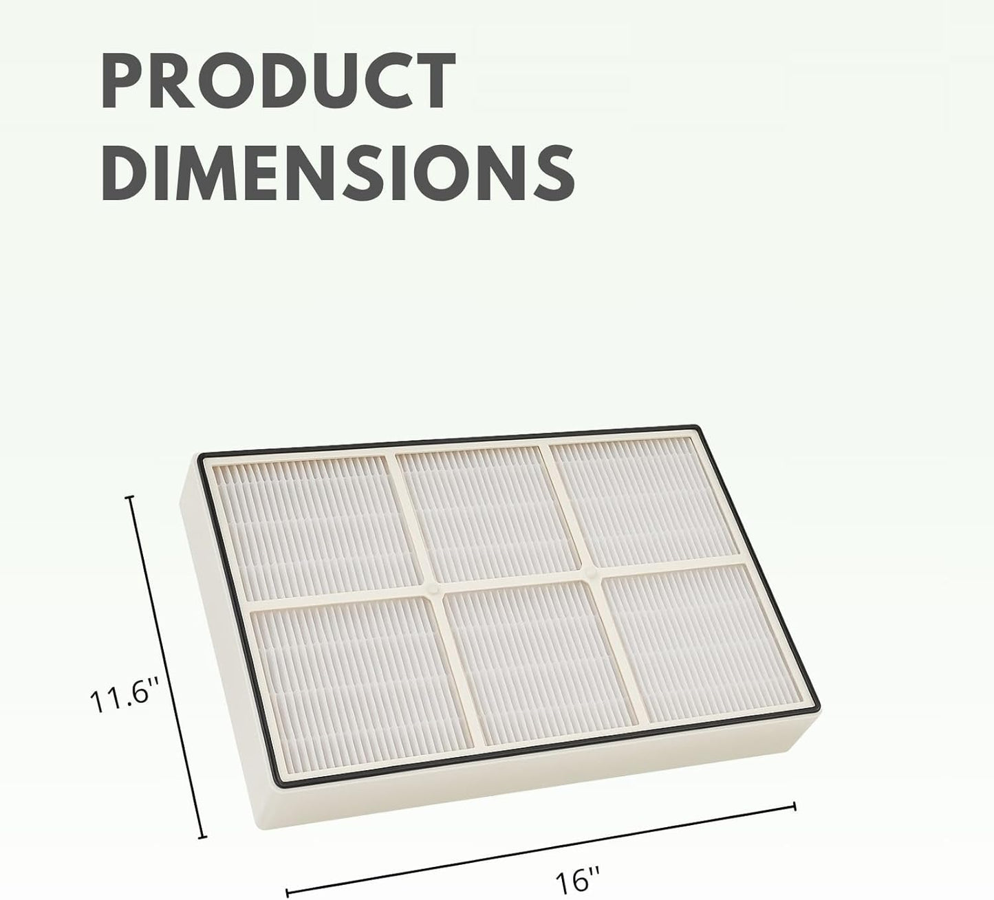 Nispira True HEPA Filter (Small) with 4 Pre-Carbon Filters Compatible with Whirlpool Whispure Air Purifier Models AP150, AP250, AP25030K, APR25530L, APR25130L; Compared to Part # 1183051 1183051K