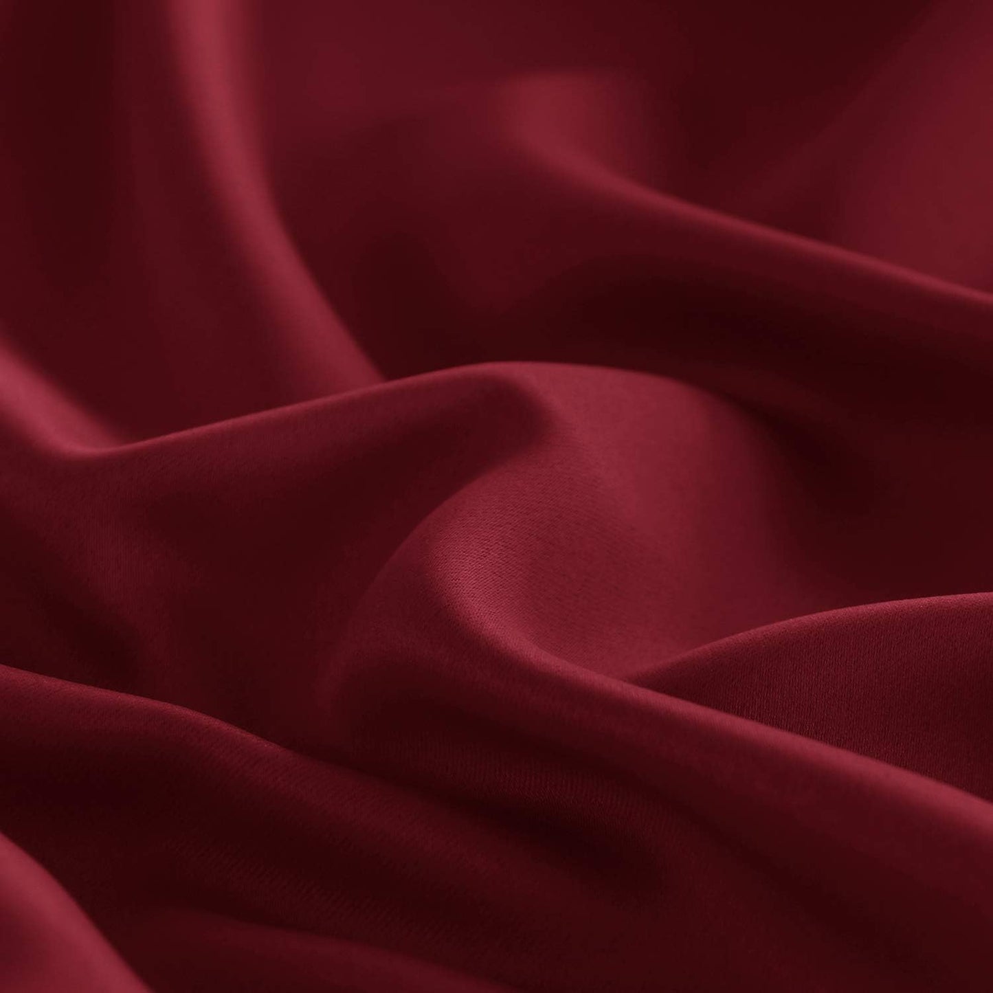 DWCN French Door Curtains – Rod Pocket Thermal Blackout Curtain for Doors with Glass Window, Christmas, Kitchen and Patio Doors for Privacy, 25 X 72 Inches, 1 Curtain Panel with Tieback, Burgundy