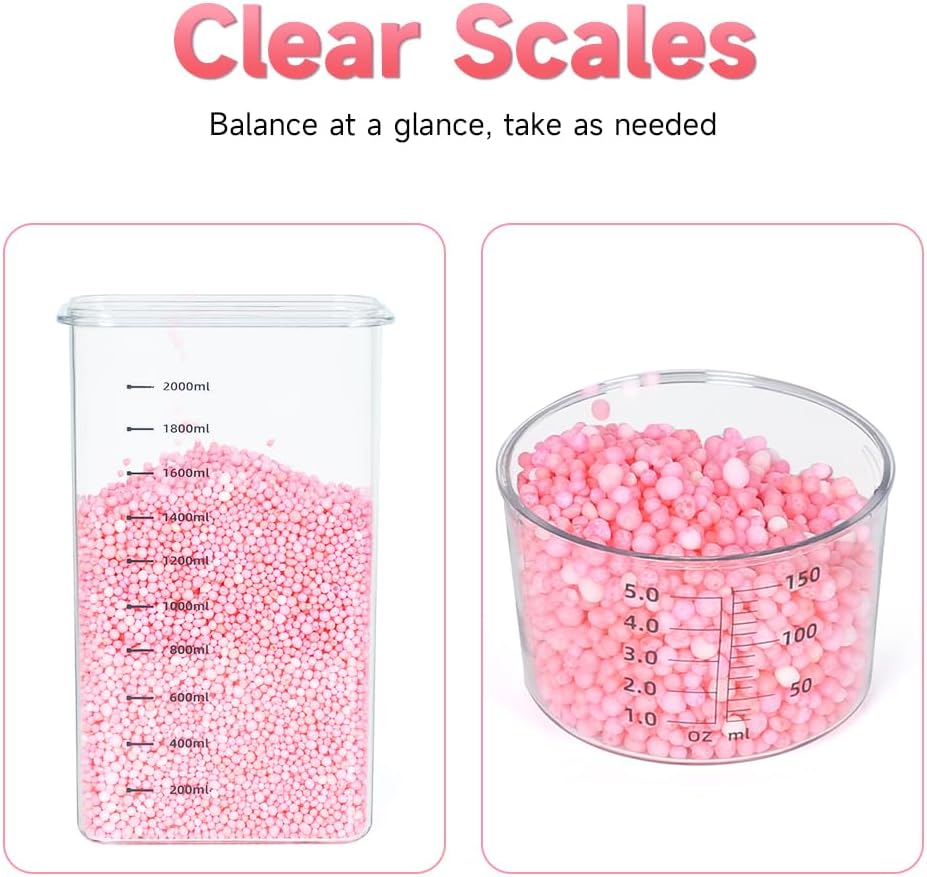 Tokokimo Laundry Powder Dispenser, Laundry Detergent Dispenser for Laundry Room Organization and Storage, Laundry Beads Container, Suitable for Scent Beads, Washing Powder