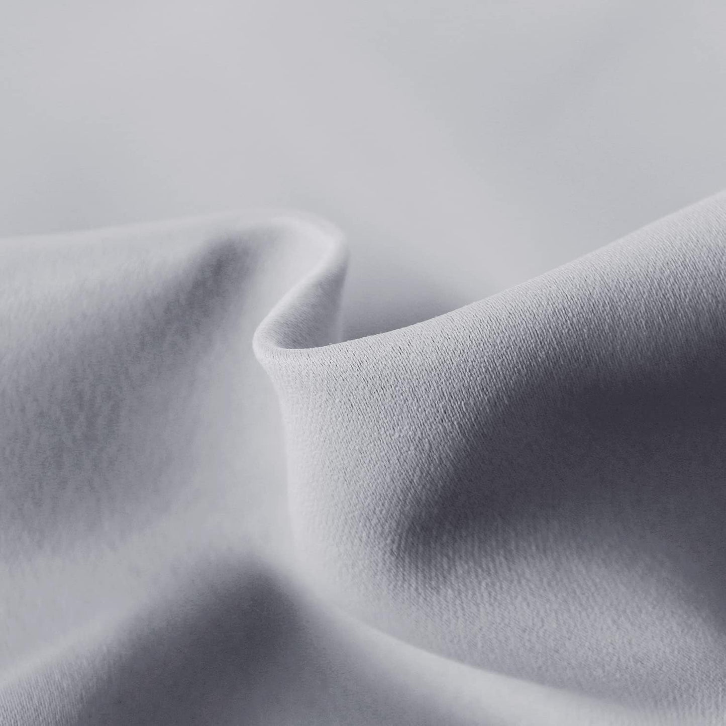 DWCN French Door Curtains – Rod Pocket Thermal Blackout Curtain for Doors with Glass Window, Kitchen and Patio Doors for Privacy, 54 X 80 Inches Long, 1 Curtain Panel with Tieback, Silver Grey