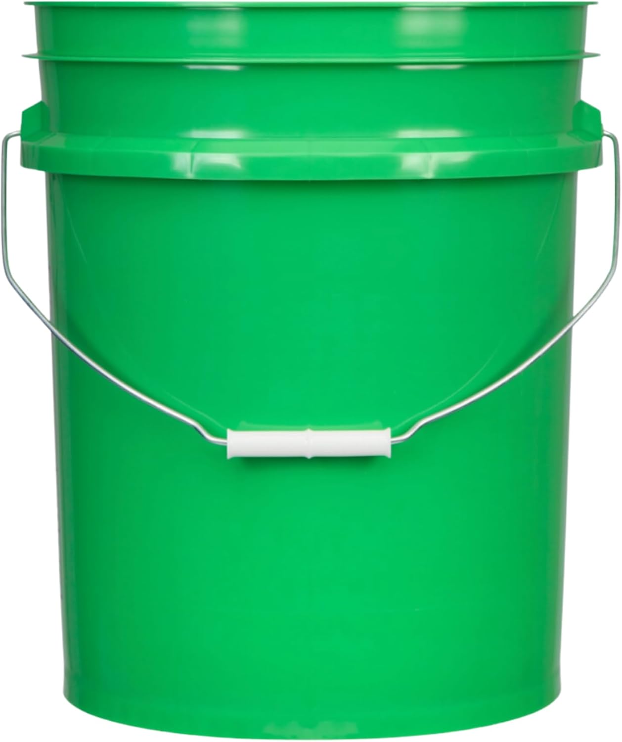 House Naturals 5 Gallon Premium HPDE Plastic Bucket - Made in USA Food Grade Storage Container, BPA Free All Purpose Pail (1, Green)