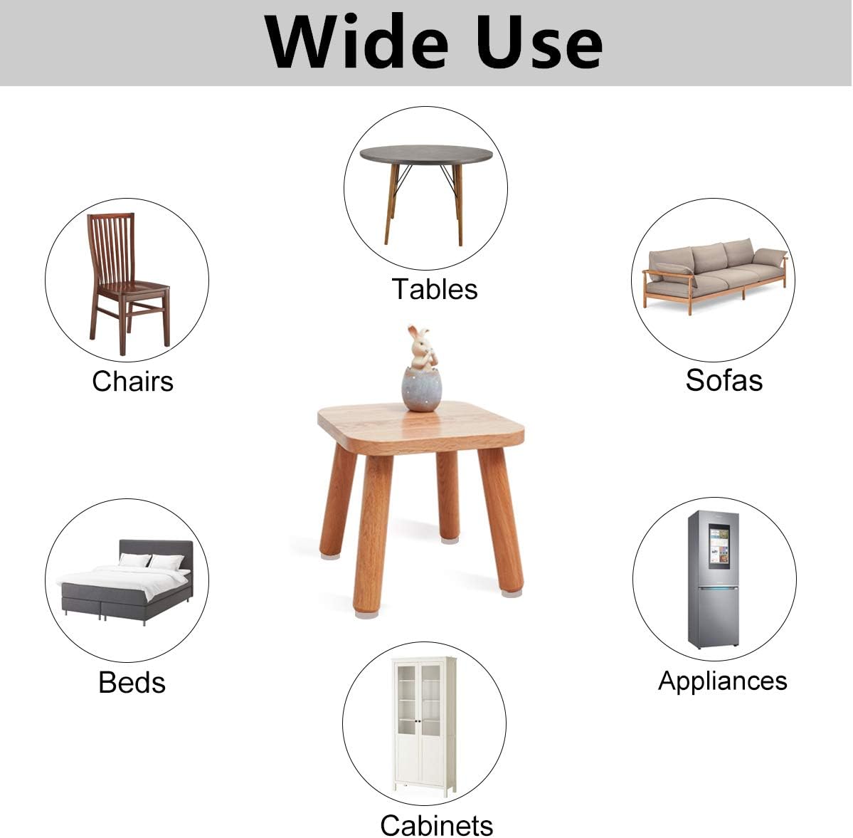 Felt Furniture Pads-136 Pieces Felt Pads for Furniture Beige 5mm Thick, Floor Savers for Furniture Anti Scratch, Best Floor Protectors with Case for Hardwood Floors