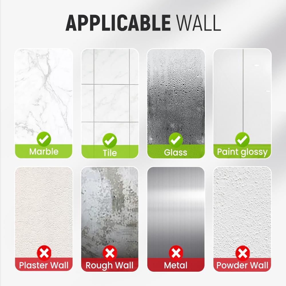 Suction Cup Hooks for Wreaths, 2025 New No Drill Suction Cup Hooks on Glass, Wreath Hanger for Front Door, Rustproof Hook Holder Towel Hook for Window Bathroom Mirrors Tile (4, Black A)