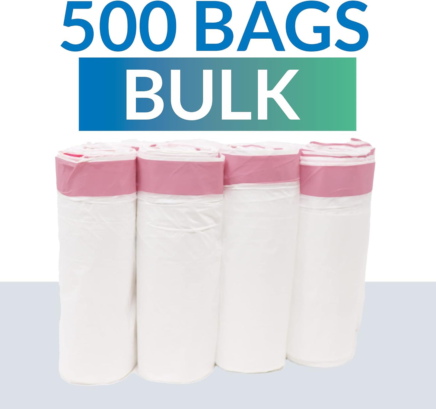 Reli. Tall Kitchen Drawstring Trash Bags 13 Gallon | 500 Count Bulk | Kitchen Garbage Bags | White | 13 Gallon - 16 Gal Capacity