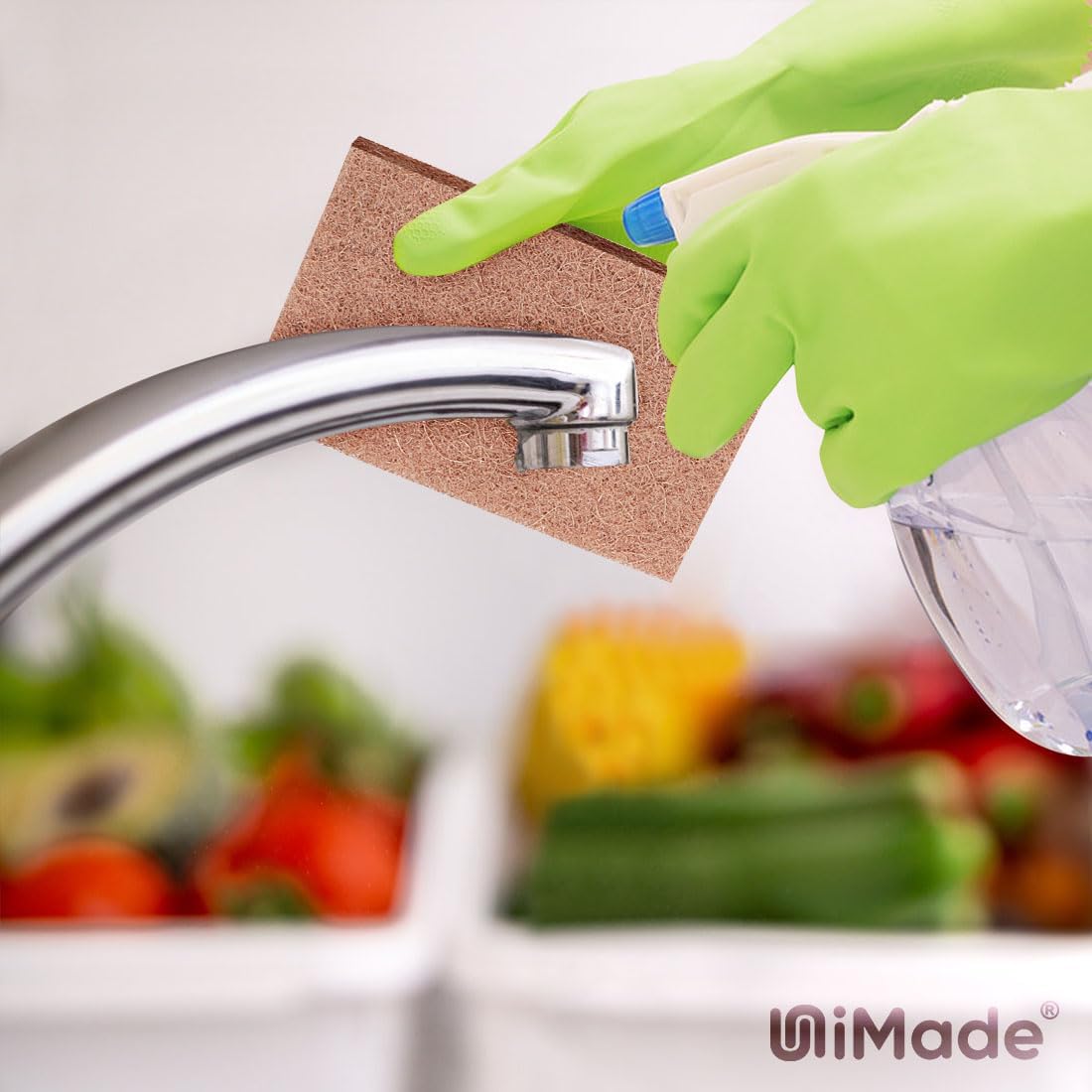 Natural Sisal Non-Scratch Scouring Pads, 24Pcs Plant Based Household Scour Pads for Kitchen, Garage and Outdoors, Cellulose Multipurpose Scrubbies for Cleaning