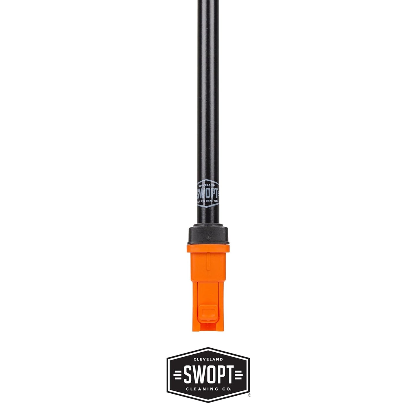 SWOPT Standard 48” Steel Handle – Ergonomic Design Eliminates Loose Handles — Interchangeable with All SWOPT Cleaning Products for More Efficient Cleaning and Storage