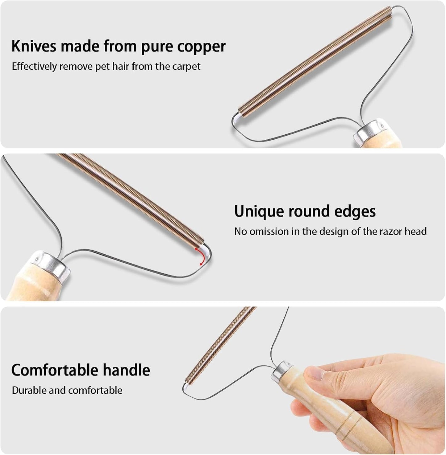 Pet Hair Remover, Portable Dog Cat Hair Remover, Lint Remover, Reusable Pet Hair Removal Tool, Lint Shaver Cleaner Pro, Carpet Scraper for Couch Furniture, Blanket, Clothing, Carpet, Rugs (5)