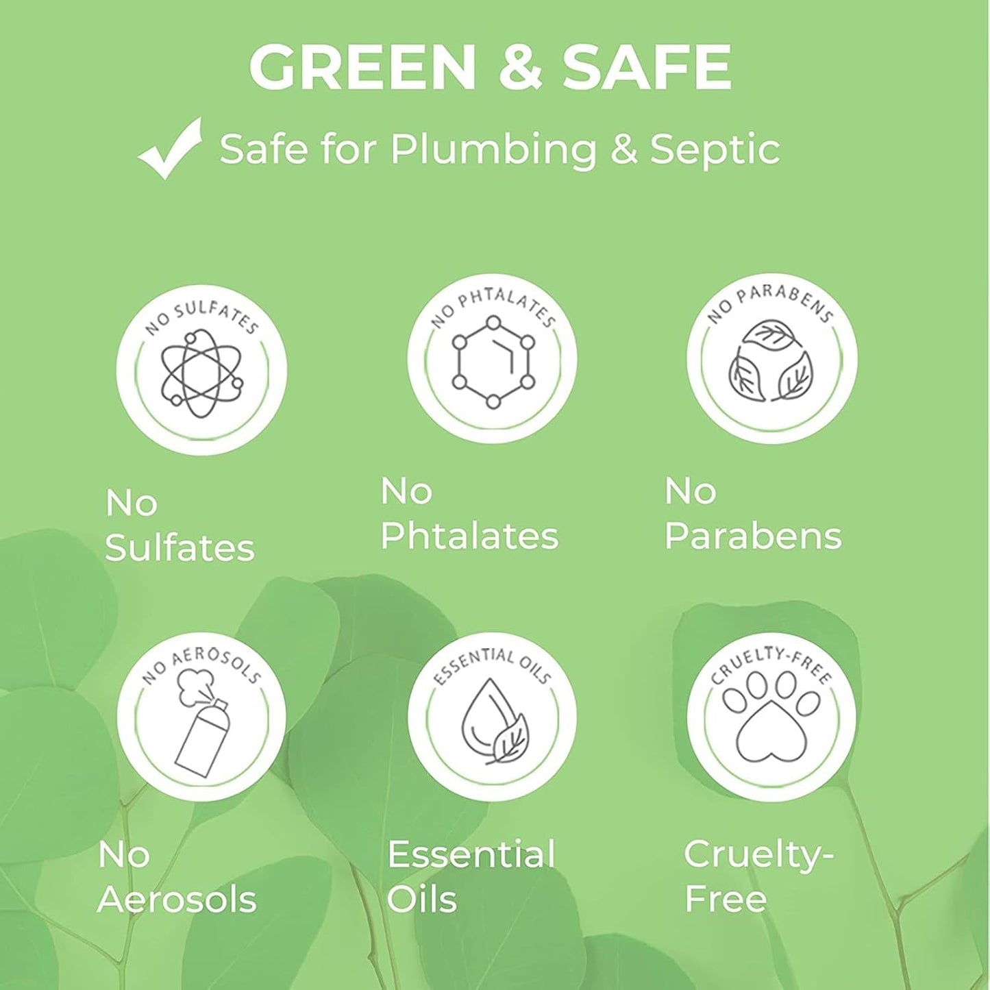 Prelam Just a Drop Odor Eliminator Refill Bottle - Long-Lasting and Eco-Friendly Formula - Leaves Bathroom Smelling Clean and Fresh - Fits into Your Purse - Easy To Use - Eucalyptus - 8 oz Refill